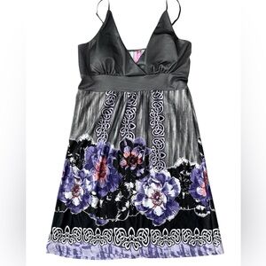Women’s Lagaci lightweight  Black and Purple Dress Size L